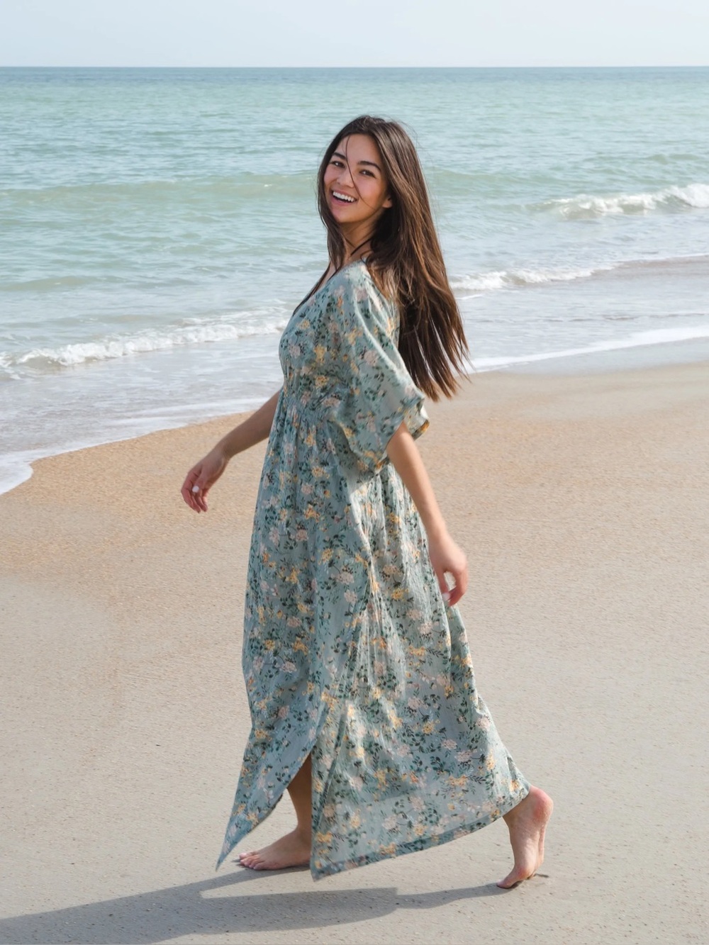 Natural Life Sanibel Kaftan maxi dress size medium